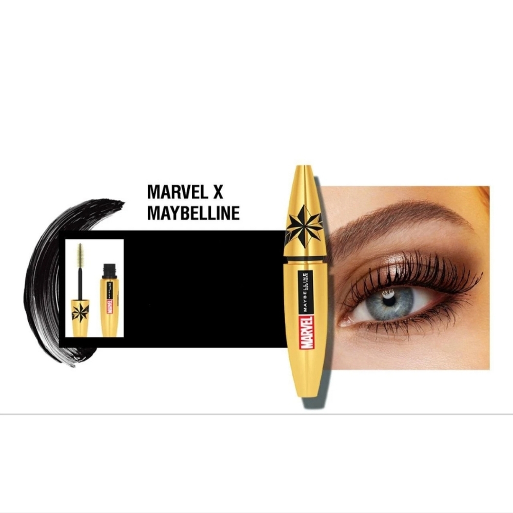 NIB | Maybelline x Marvel Black Widow  Colossal Mascara - COLOR: Glam Black